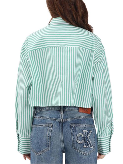 Camicia corta in popeline Calvin Klein | LV00QS76054ZF